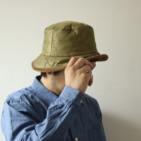 UNISEX / cableami / MILITARY QUILT BUCKET HAT / 021-23AW