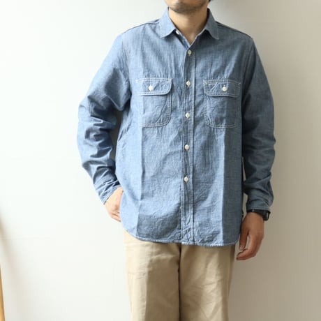 FOB FACTORY / CHAMBRAY WORK SHIRT / F3494