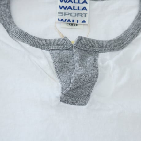 WALLA WALLA SPORT / H/S SPLIT NECK RINGER TEE