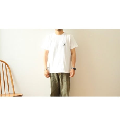 UNISEX / modem design / USA cotton Tee ''swimming now'' / M-2301058