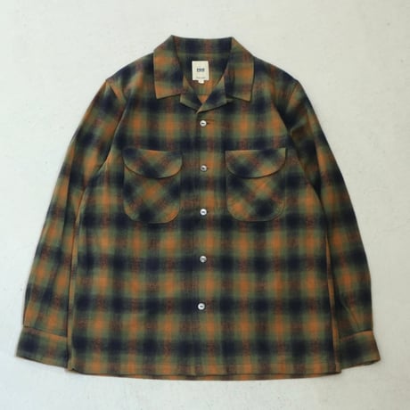 FOB FACTORY / NEL OPEN COLLAR SHIRT / F3505