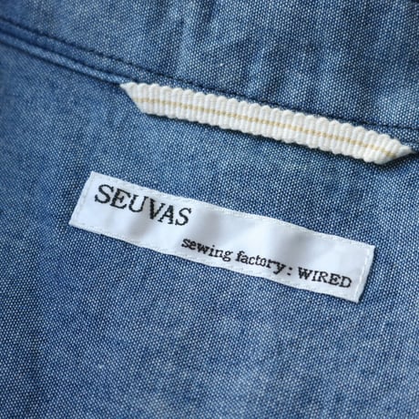 SEUVAS / シャンブレー半袖プルオーバーシャツ / SV-SH-202