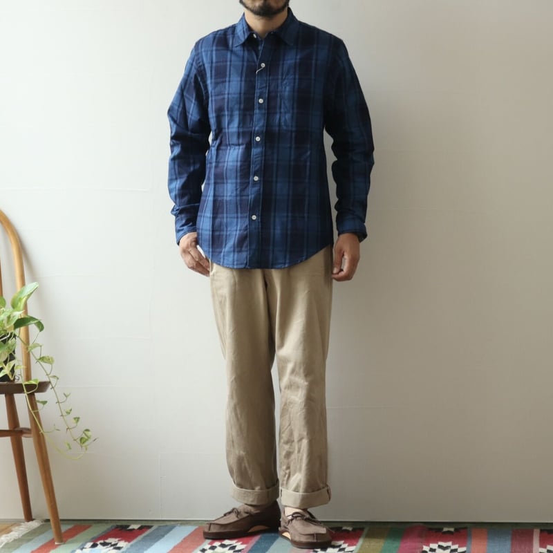 FIVE BROTHER / L/S MADRAS CHECK WORK SHIRTS / 1