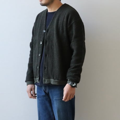 UNISEX / SPINNER BAIT / リブカーディガン アイスランディックウール / 212IK