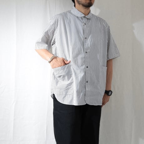CATTA / SIDE POCKET SS SHIRT -STRIPE- / SP-02S