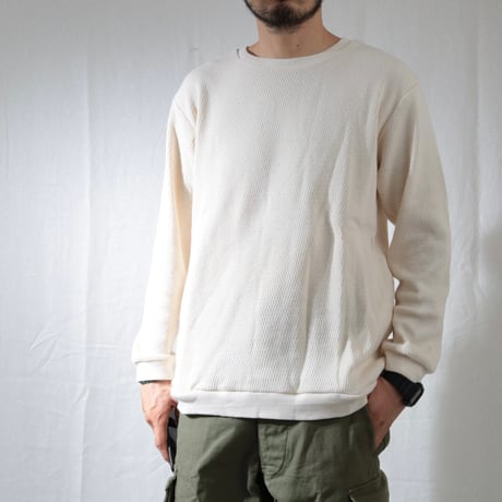 UNISEX / SPINNER BAIT / リブクルーネック 空紡糸サーマル / 123TH