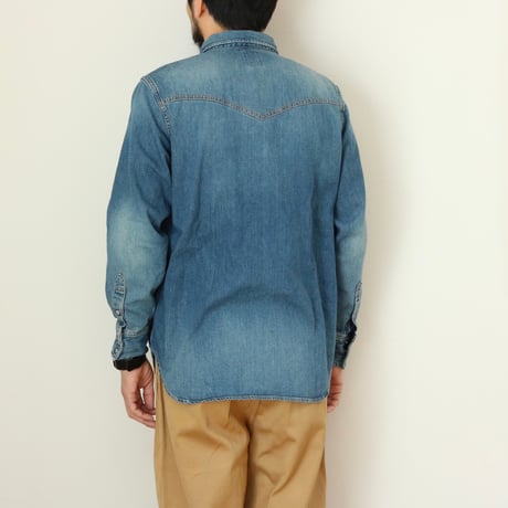 FOB FACTORY / DENIM WESTERN SHIRT / F3506