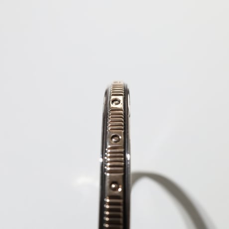 UNISEX / ナバホ族 Bruce Morgan / 1/4'' 14K サークル+ストライプ バングル