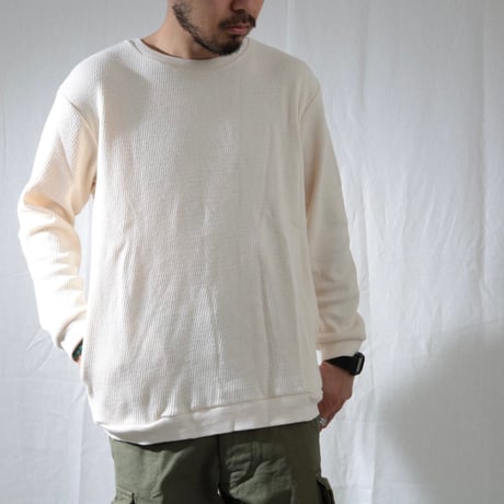 UNISEX / SPINNER BAIT / リブクルーネック 空紡糸サーマル / 123TH