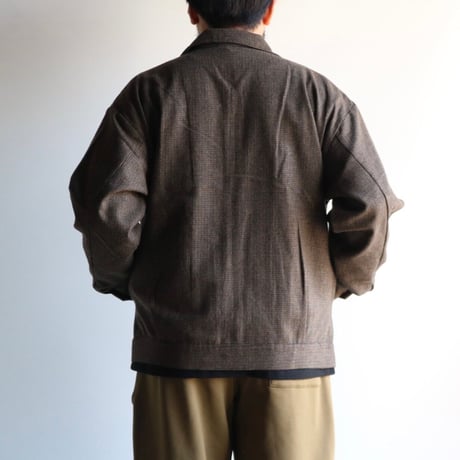 FIVE BROTHER / HOUNDSTOOTH ZIP WORK JACKET