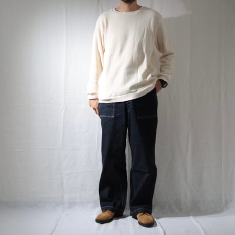 UNISEX / SPINNER BAIT / リブクルーネック 空紡糸サーマル / 123TH