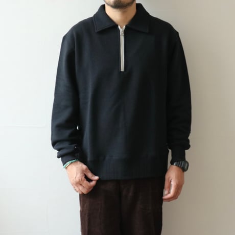 UNISEX / Velva Sheen / RECYCLED L/S HALF-ZIP SWEAT / 162374