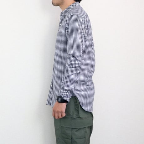 TRY & ERROR / STAND COLLAR SHIRT GINGHAM CHECK