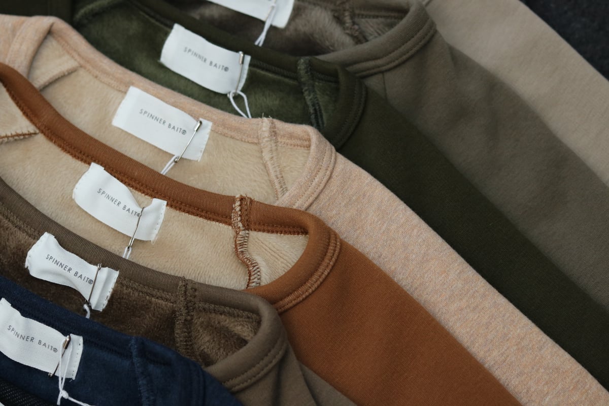 UNISEX / SPINNER BAIT / ラグランクルーネック ボンバーヒート / 10