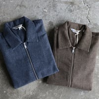 FIVE BROTHER / HOUNDSTOOTH ZIP WORK JACKET