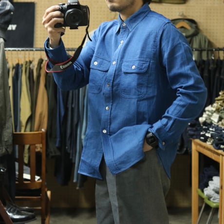FOB FACTORY / ID GAUZE WORK SHIRT / F3507