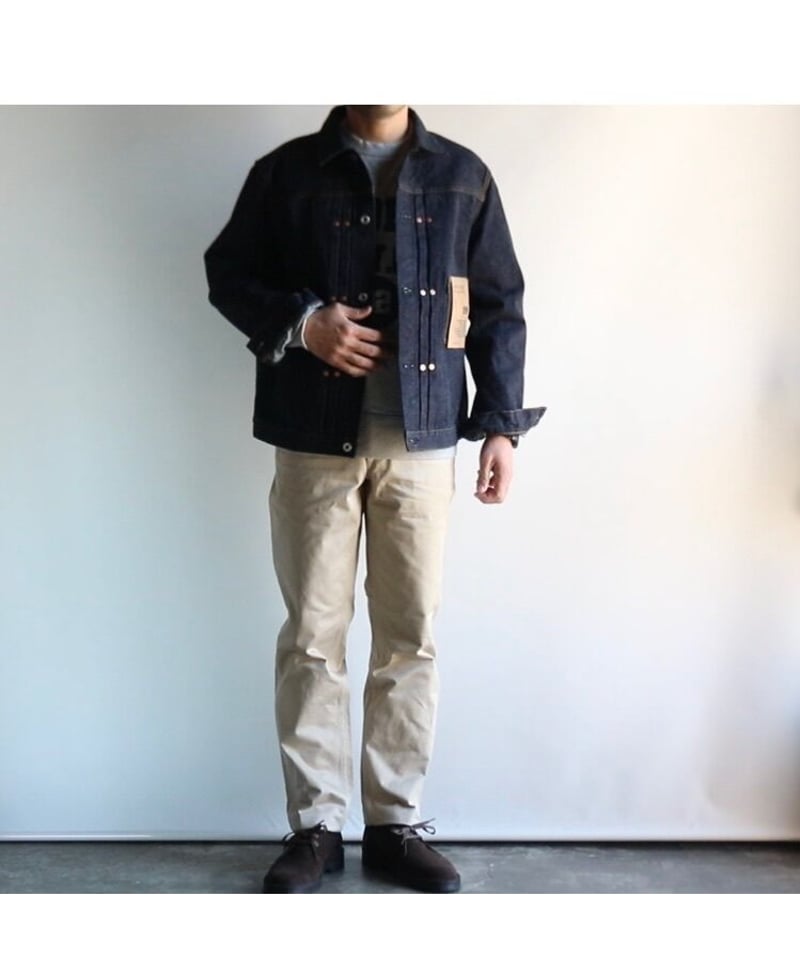 ジャケット・アウター F.O.B FACTORY GARAGE DENIM JACKET 42 FOB FACTORY F2432 Selvedge Garage Denim Jacket | Pereffs