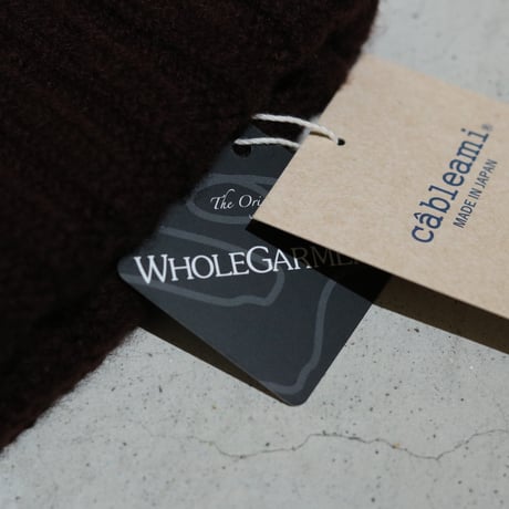UNISEX / cableami / CASHMERE 2×2 RIB W/CAP / 027-25AW
