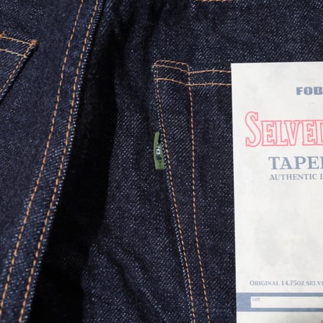 UNISEX / FOB FACTORY / SELVEDGE DENIM TAPERED 5P / F153
