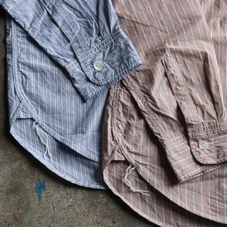 FOB FACTORY / STRIPE BAND COLLAR SHIRT / F3488