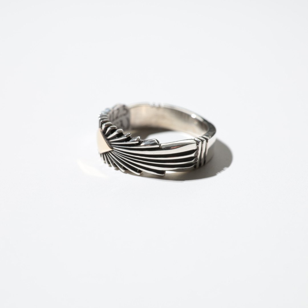 UNISEX / ナバホ族 Pat Bedonie / 1/4'' 14K サンバースト リン