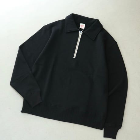 UNISEX / Velva Sheen / RECYCLED L/S HALF-ZIP SWEAT / 162374