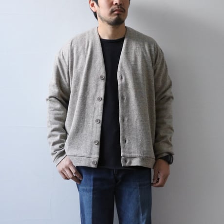 UNISEX / SPINNER BAIT /  リブカーディガン ネップ接結ニット / 212N