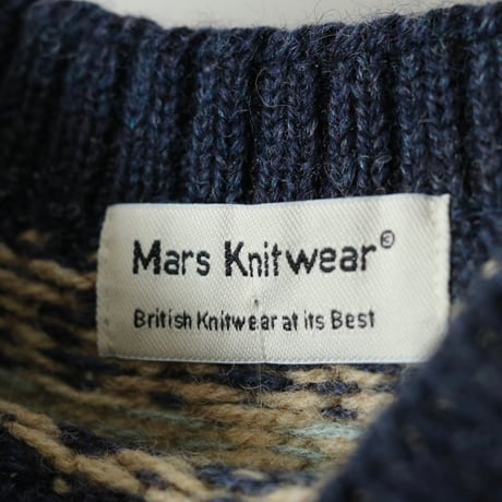 Mars Knitwear / BRITISH WOOL FAIRISLE SWEATER