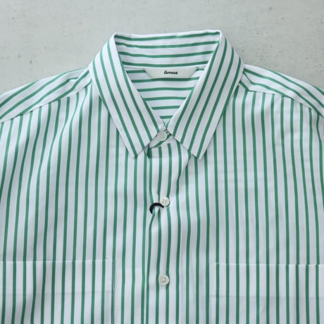 UNISEX / amne / PIMA STRIPE covered shirts / amn-SH-043