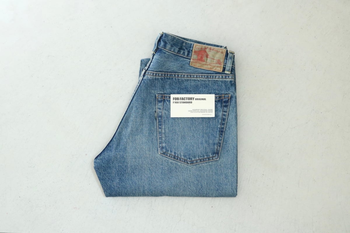 FOB FACTORY SELVEDGE 66モデルDENIM F160 W36 F160 SELVEDGE 66 DENIM 5P | HERITAGE DENIM | FOB FACTORY
