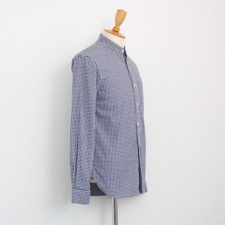 TRY & ERROR / STAND COLLAR SHIRT GINGHAM CHECK