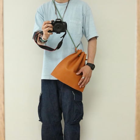 UNISEX / ''LINKS'' ORIGINAL / LEATHER CRAFT ROPE BAG
