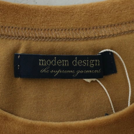 UNISEX / modem design × LINKS / VELOURS S/S POCKET TEE / M-1710356B