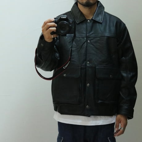 modem design / Reproduct Leather Flight Jacket / M-2407652