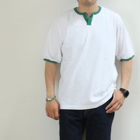 WALLA WALLA SPORT / H/S SPLIT NECK RINGER TEE