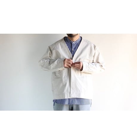 amne / LINEN KERSEY cardigan