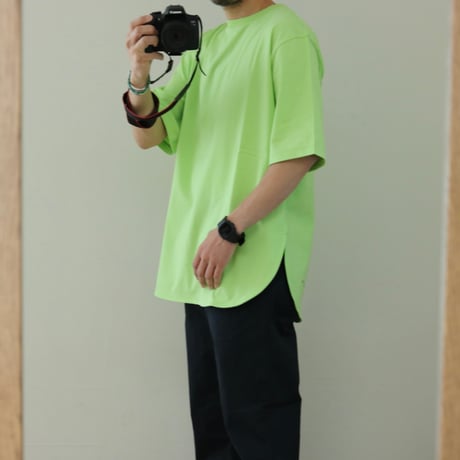 UNISEX / amne / JERSEY round hem tee / amn-CS-077
