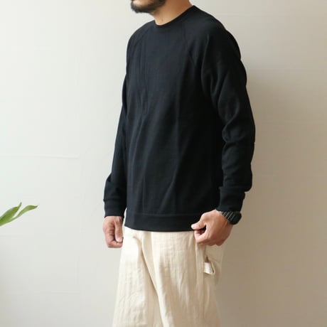UNISEX / SPINNER BAIT / ラグランクルーネック メリノウール裏毛 / 1025MWU