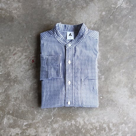 TRY & ERROR / STAND COLLAR SHIRT GINGHAM CHECK