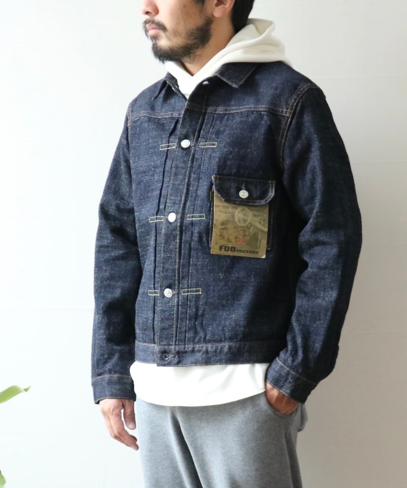 F.O.B FACTORYG-3 DENIM 1st JK サイズ38 F.O.B FACTORYG-3 DENIM 1st JK サイズ38 F.O.B FACTORY