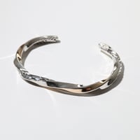 UNISEX / ナバホ族 Bruce Morgan / #6SQ 14K 4ダイヤ+アロー ツイスト バングル