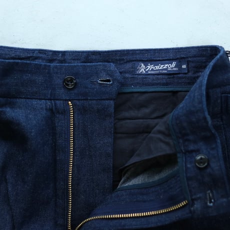 FRAIZZOLI / 1 PLEAT SEEMLESS SLACKS DENIM / FR251LD14011