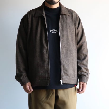 FIVE BROTHER / HOUNDSTOOTH ZIP WORK JACKET