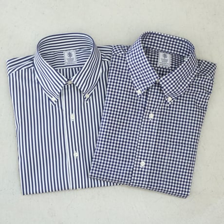 GAMBERT CUSTOM SHIRTS  / B.D SHIRT/ Bengal Stripe & Gingham Check