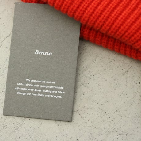 amne / FINE WOOL knit cap / amn-KN-006