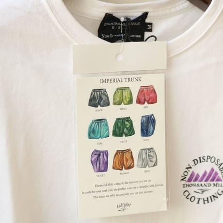 UNISEX / THOUSAND MILE  / H/S TEE IMPERIAL TRUNK by Lefty Art
