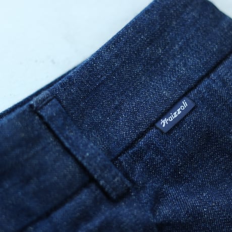 FRAIZZOLI / 1 PLEAT SEEMLESS SLACKS DENIM / FR251LD14011