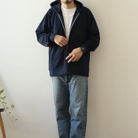 UNISEX / SPINNER BAIT / ラグランZIPパーカー オーガニックコットン裏毛 / 215OU