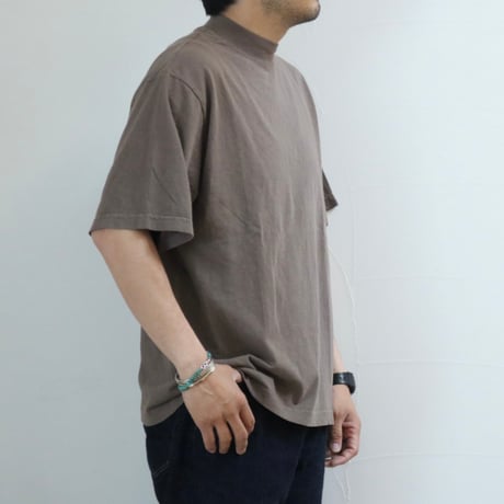 UNISEX / LOS ANGELES APPAREL / OVERSIZED SHORT SLEEVE HIGH MOCKNECK T-SHIRT / 1825GD