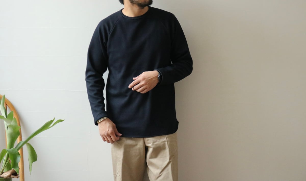 UNISEX / SPINNER BAIT / ラグランクルーネック ボンバーヒート / 10